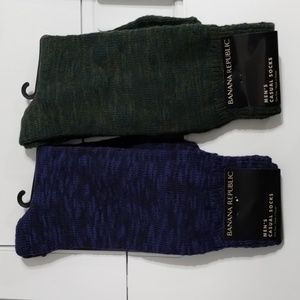 Banana Republic Slub Crew Socks Set of 2